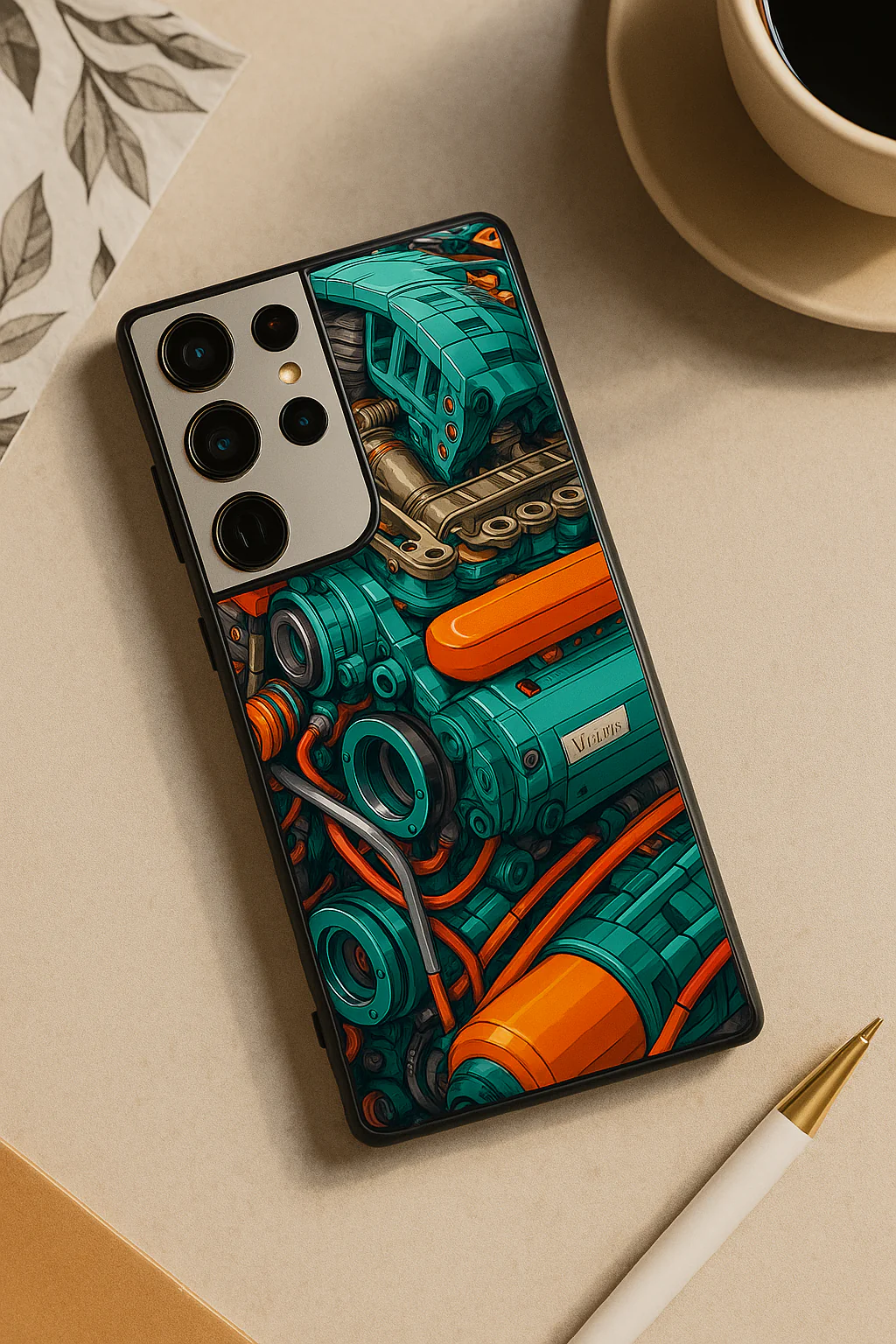 Aesthetic Engine Premium Glass Back Cover For Galaxy S, A, M & F Series - Image 4