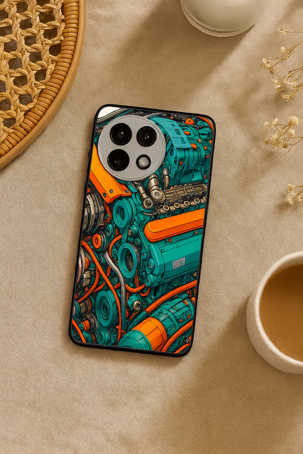 Aesthetic Engine-ry Premium Glass Back Cover For One Plus 13, 12, 11, 10, Nord Series - Image 5