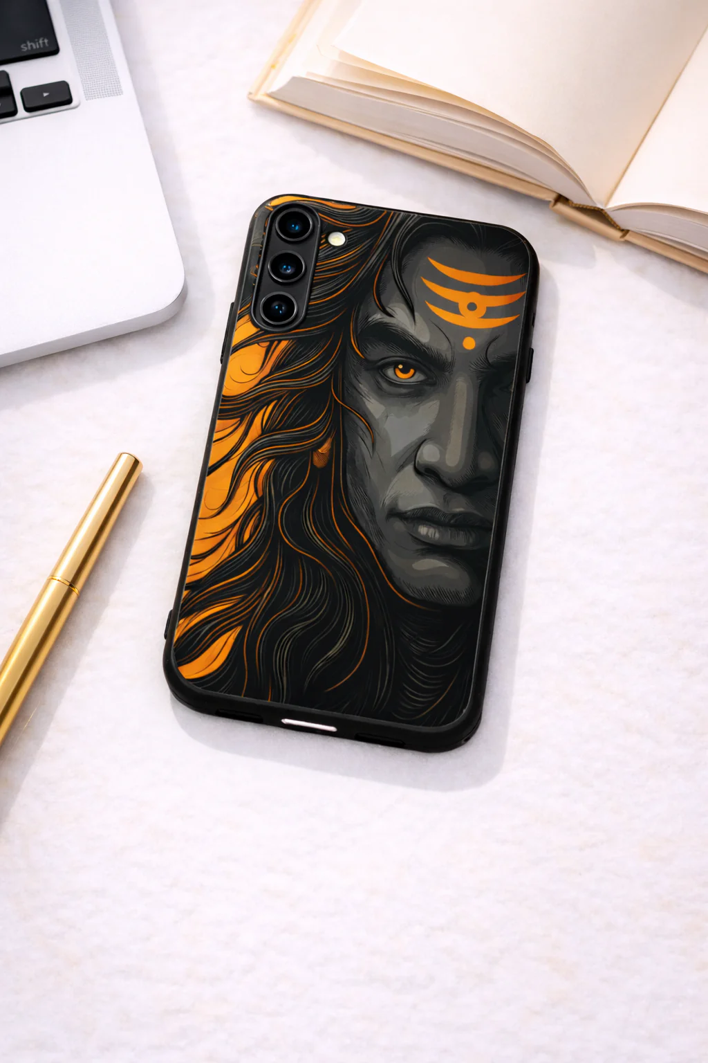 Aghora Premium Glass Back Cover For Galaxy S, A, M & F Series - Image 4