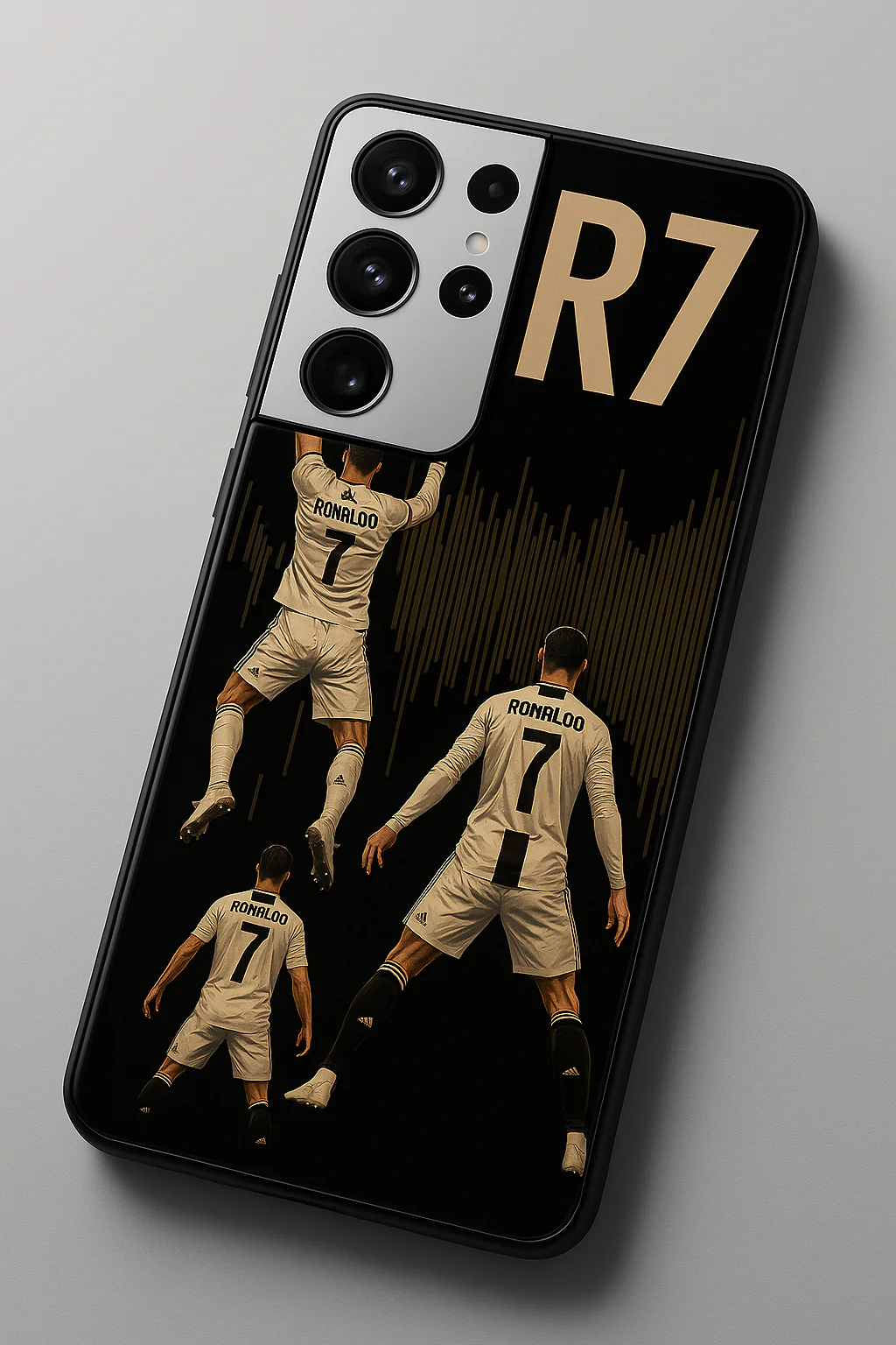 AIR CR7 Premium Glass Back Cover For Galaxy S, A, M & F Series - Image 4