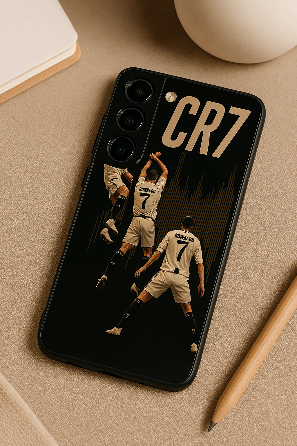 AIR CR7 Premium Glass Back Cover For Galaxy S, A, M & F Series - Image 5