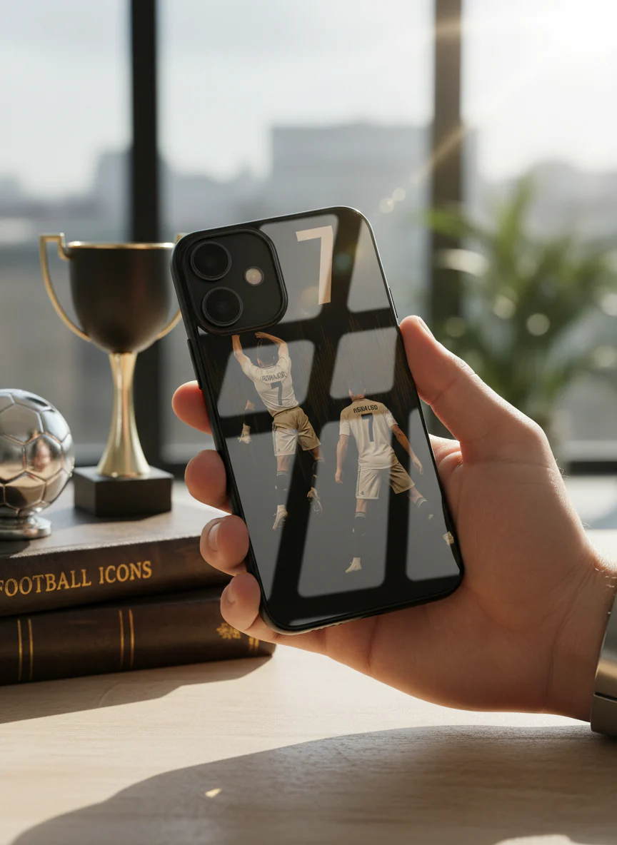 AIR CR7 Premium Glass Back Cover For iPhone 11-17 Models - Image 7