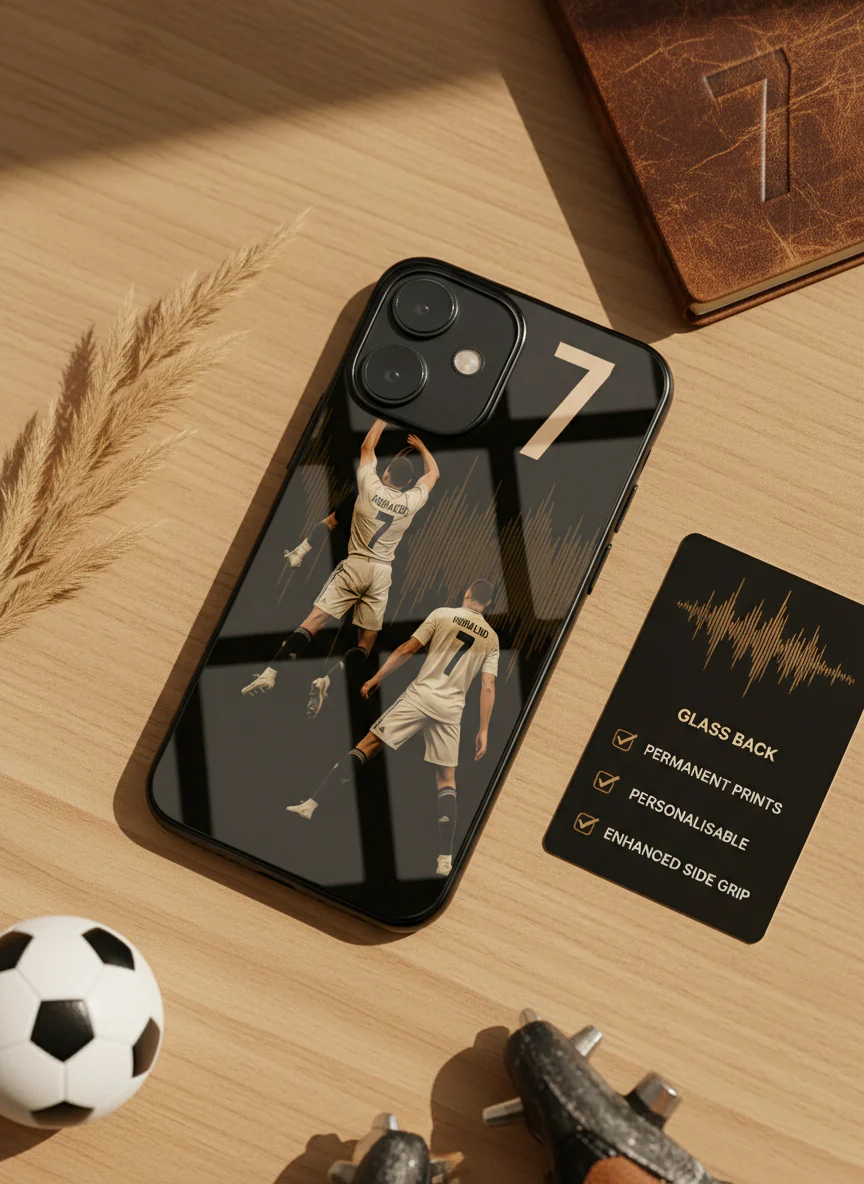 AIR CR7 Premium Glass Back Cover For iPhone 11-17 Models - Image 8