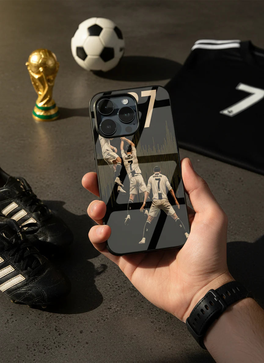 AIR CR7 Premium Glass Back Cover For iPhone 11-17 Models - Image 9