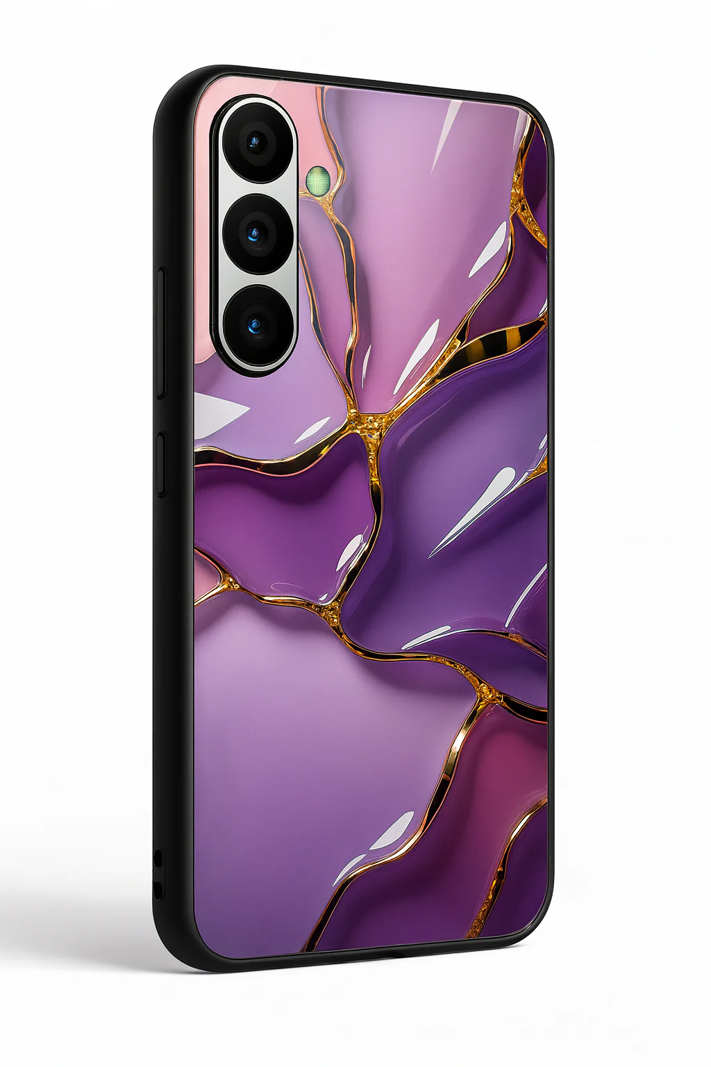 Amethyst Glaze Premium Glass Back Cover For Galaxy S, A, M & F Series - Image 3