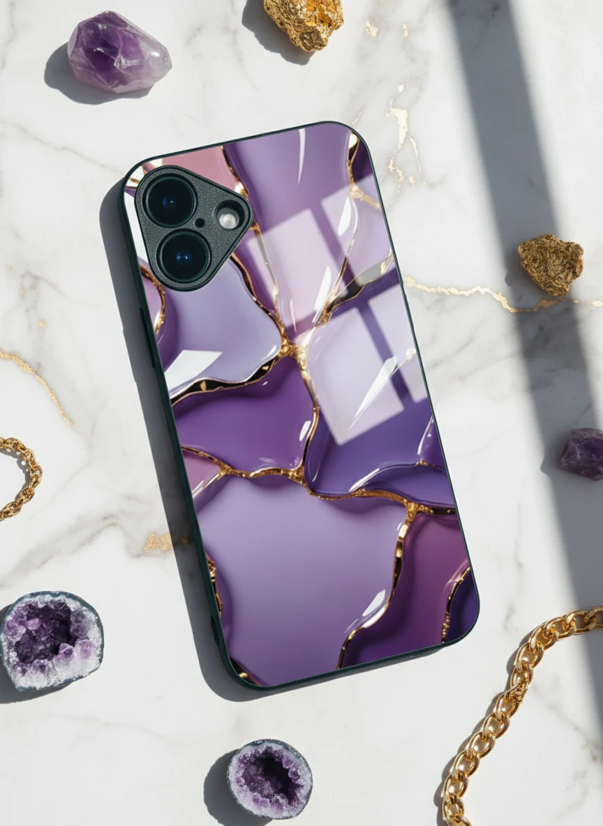 Amethyst Glaze Premium Glass Back Cover For iPhone 11-17 Models - Image 11