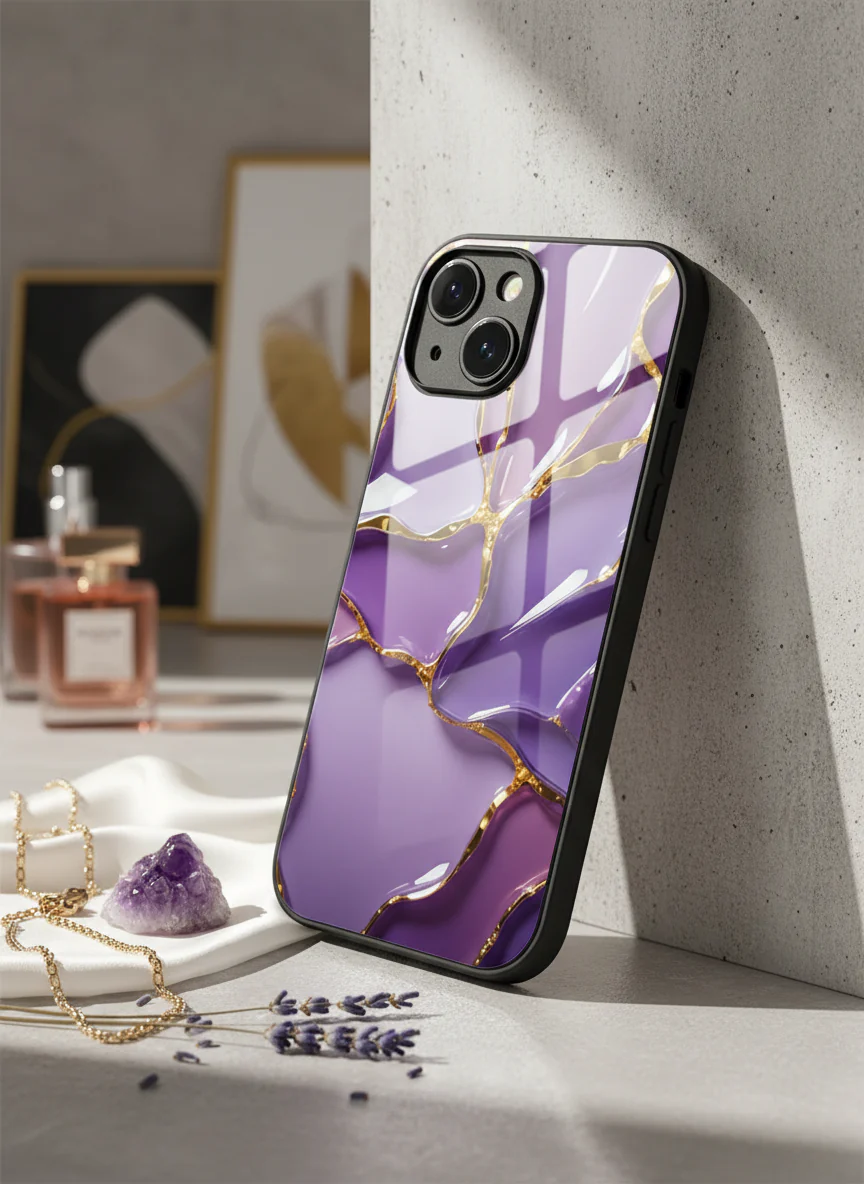 Amethyst Glaze Premium Glass Back Cover For iPhone 11-17 Models - Image 4