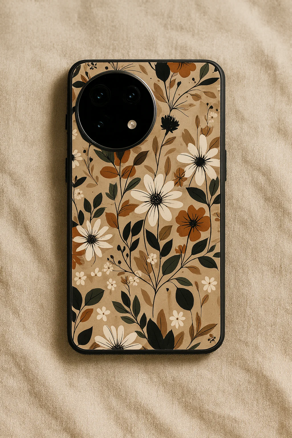 Autumn Bloom Premium Glass Back Cover For One Plus 13, 12, 11, 10, Nord Series - Image 3