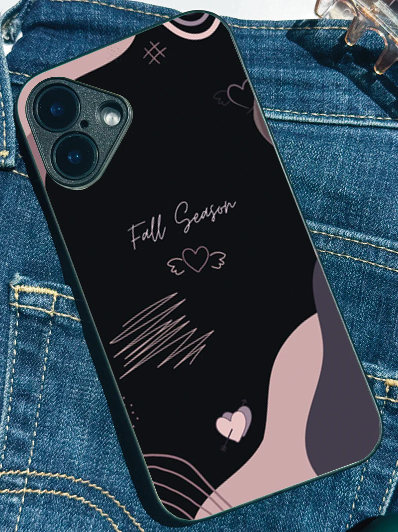 Autumn Hearts Premium Glass Back Cover For iPhone 11-17 Models - Image 10