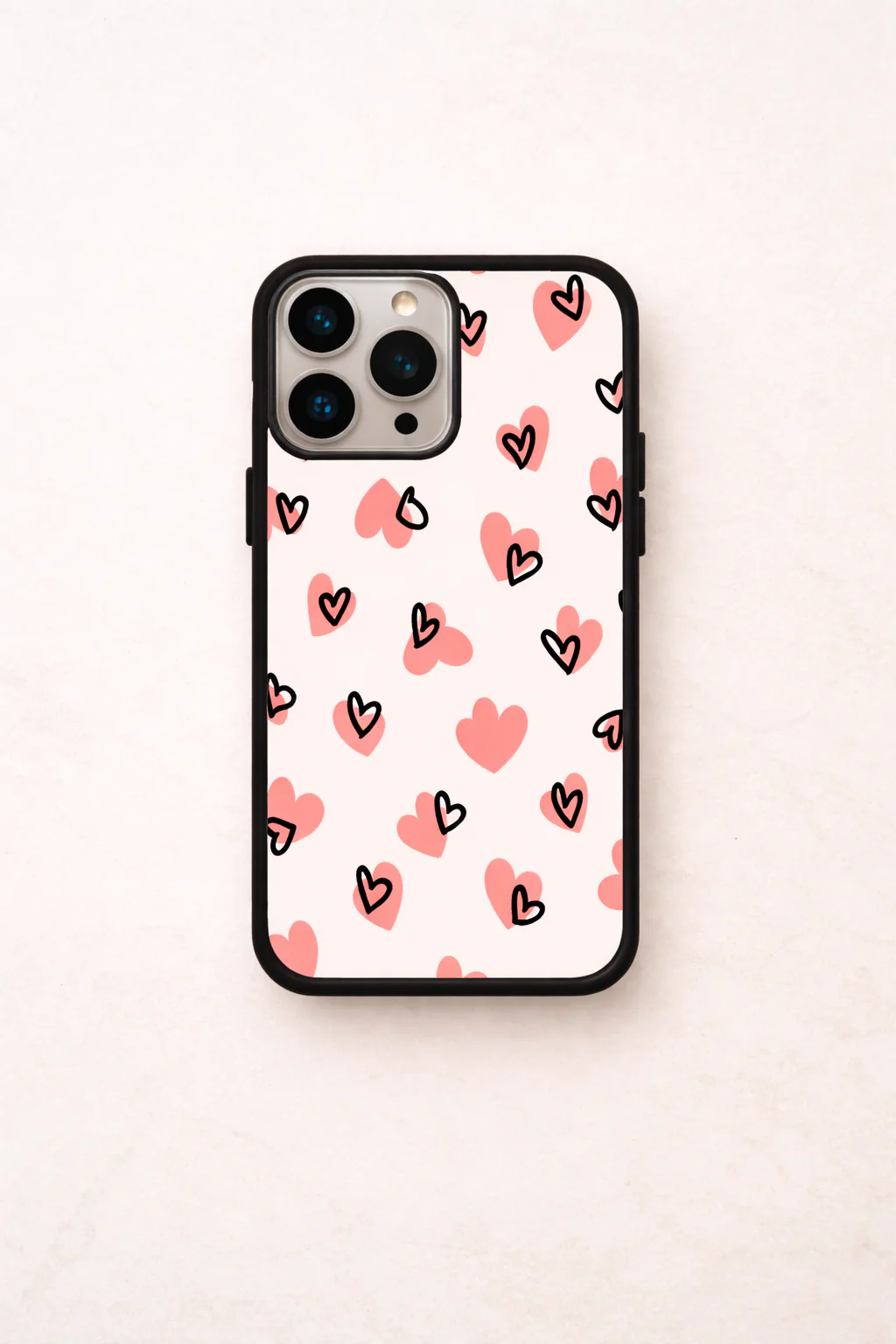 Benji Hearts Premium Glass Back Cover For iPhone 11-17 Models - Image 8