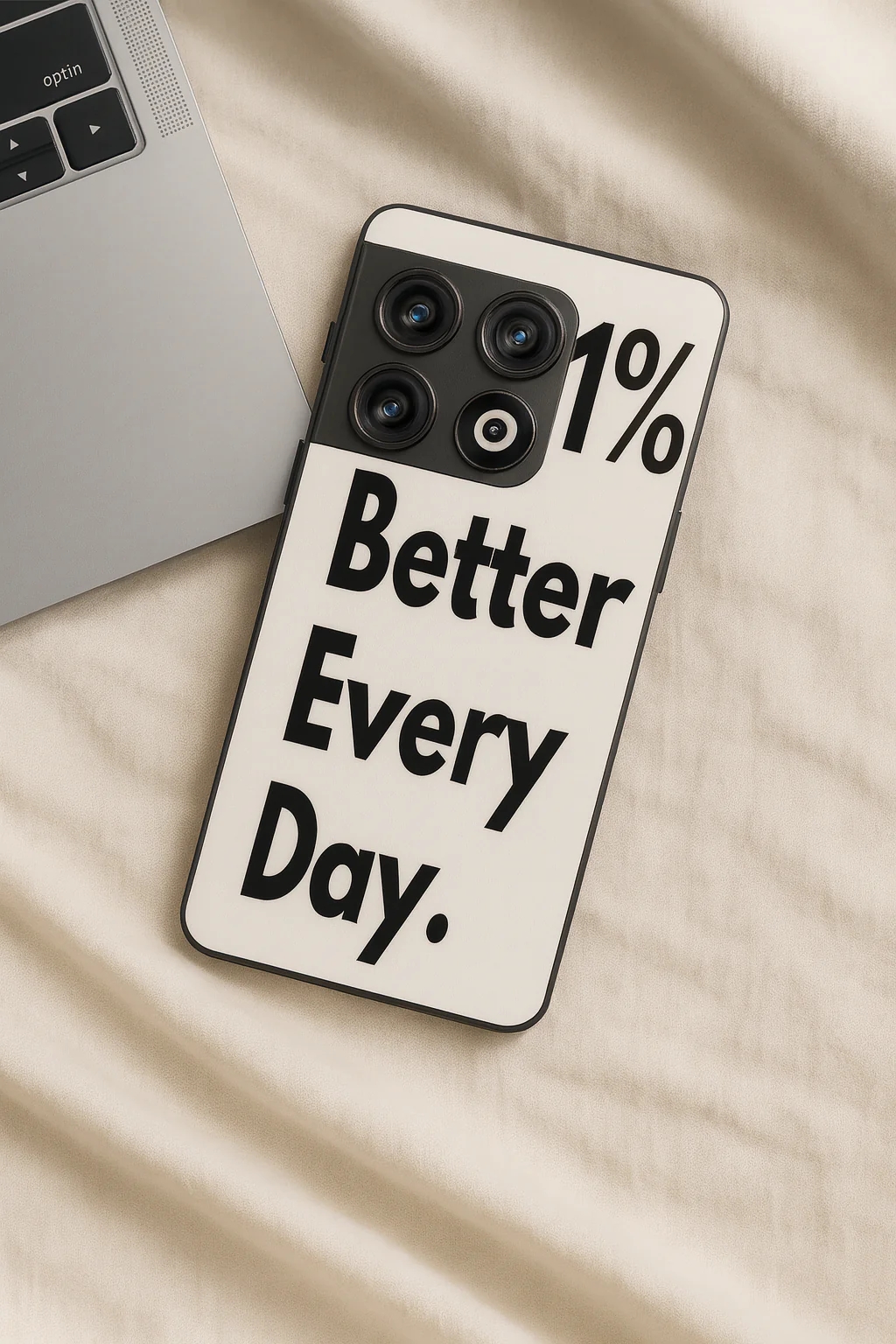 Better Every Day Premium Glass Back Cover For One Plus 13, 12, 11, 10, Nord Series