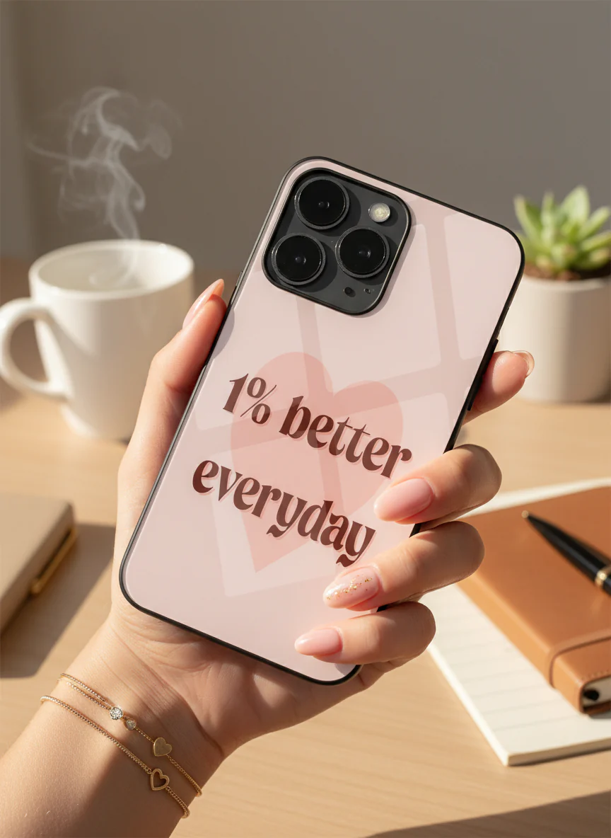Better Than Yesterday Premium Glass Back Cover For iPhone 11-17 Models