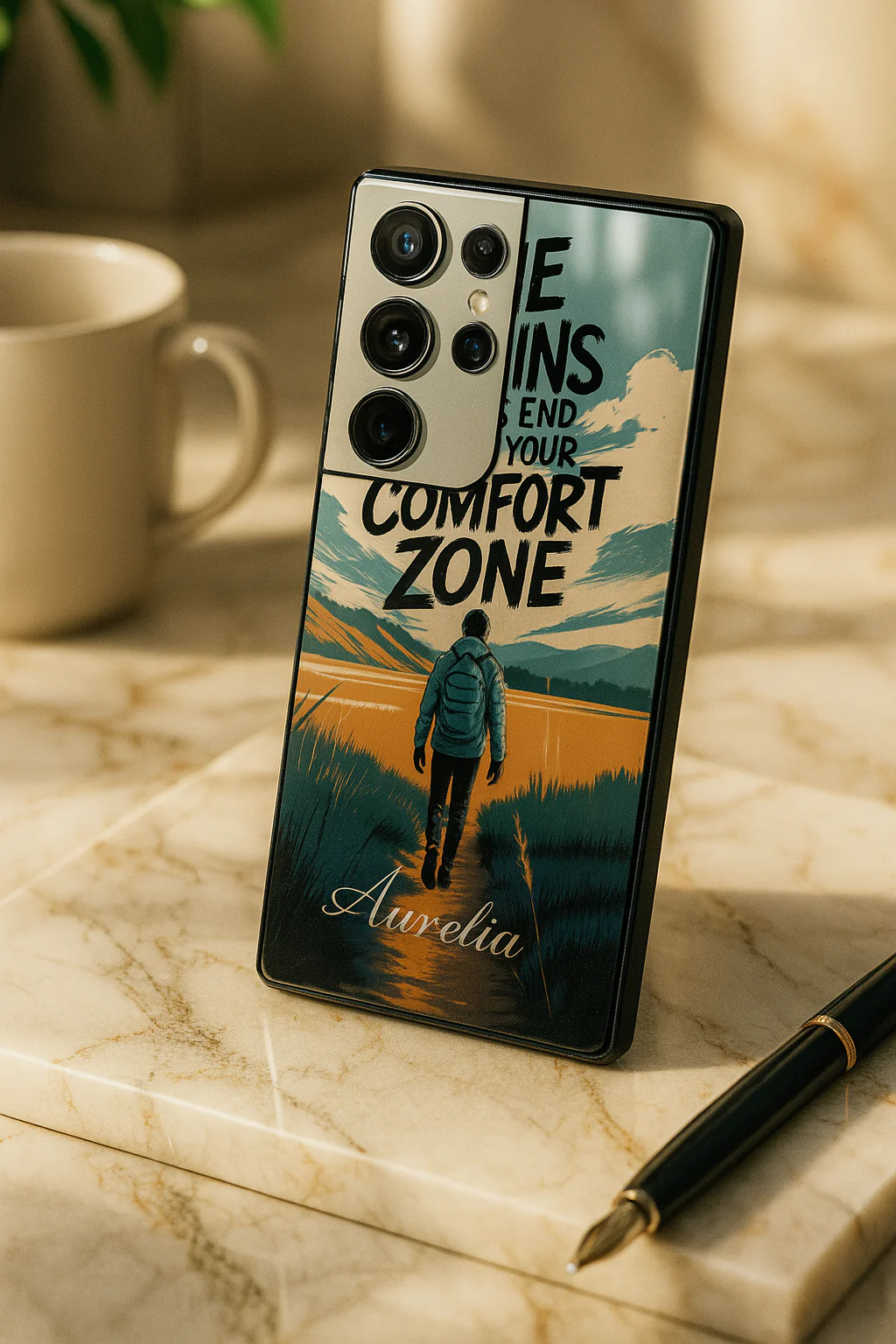 Beyond Limits Premium Glass Back Cover For Galaxy S, A, M & F Series - Image 2