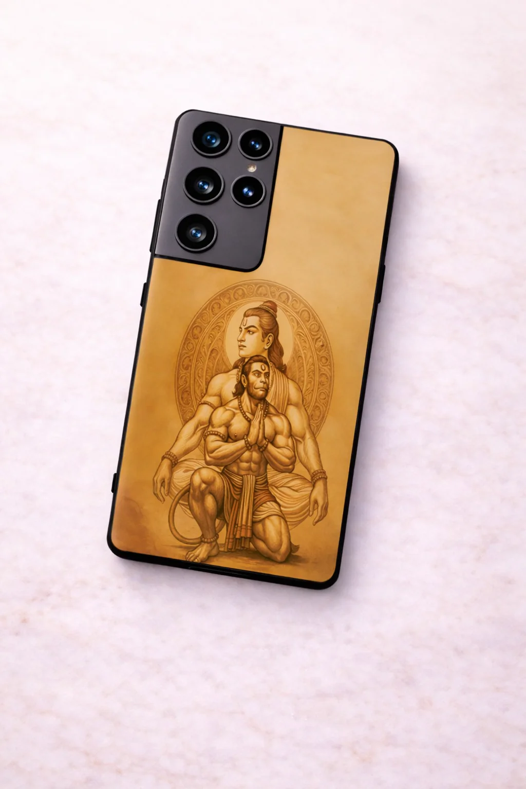 Bhakti Eternal Premium Glass Back Cover For Galaxy S, A, M & F Series - Image 2