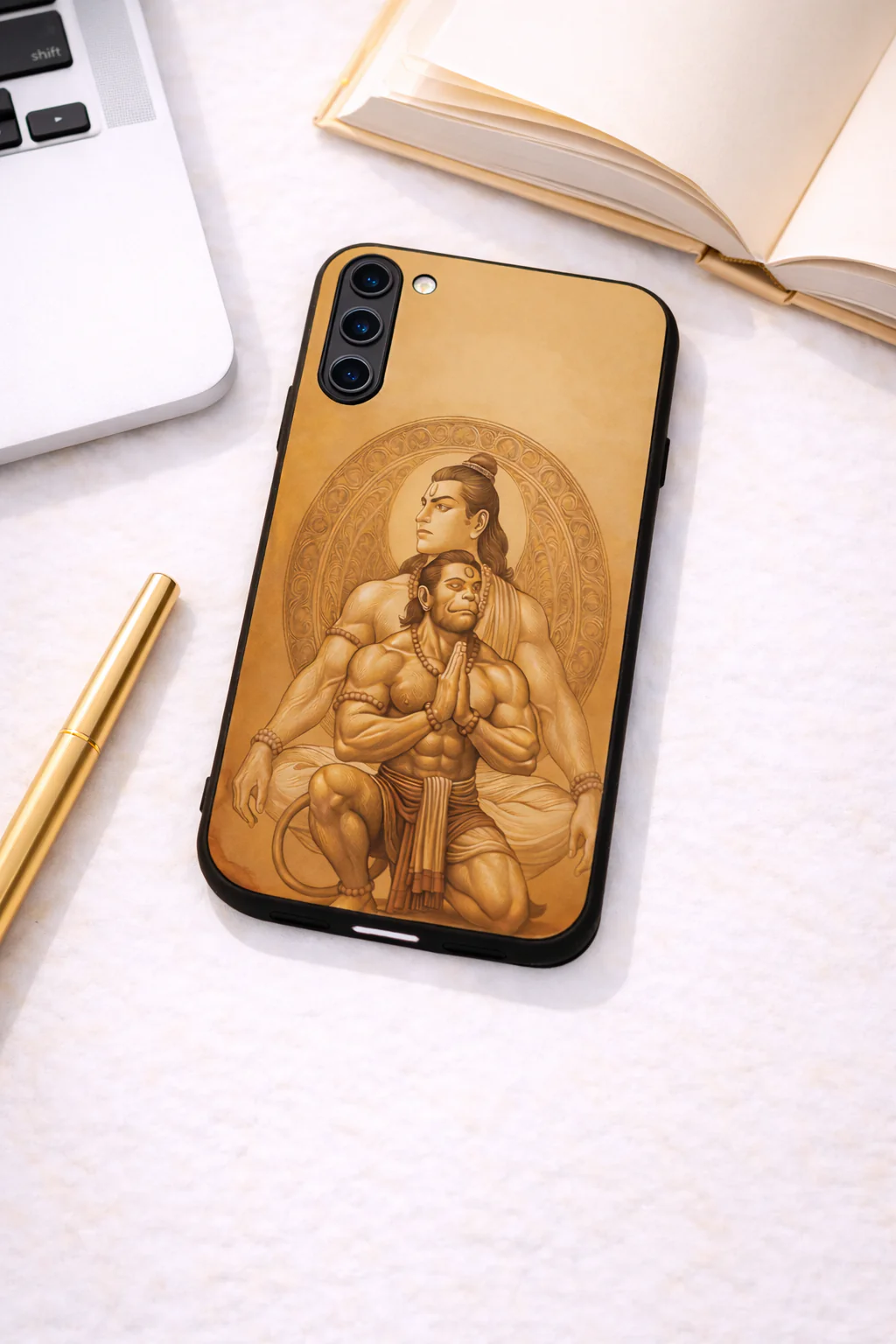 Bhakti Eternal Premium Glass Back Cover For Galaxy S, A, M & F Series - Image 4