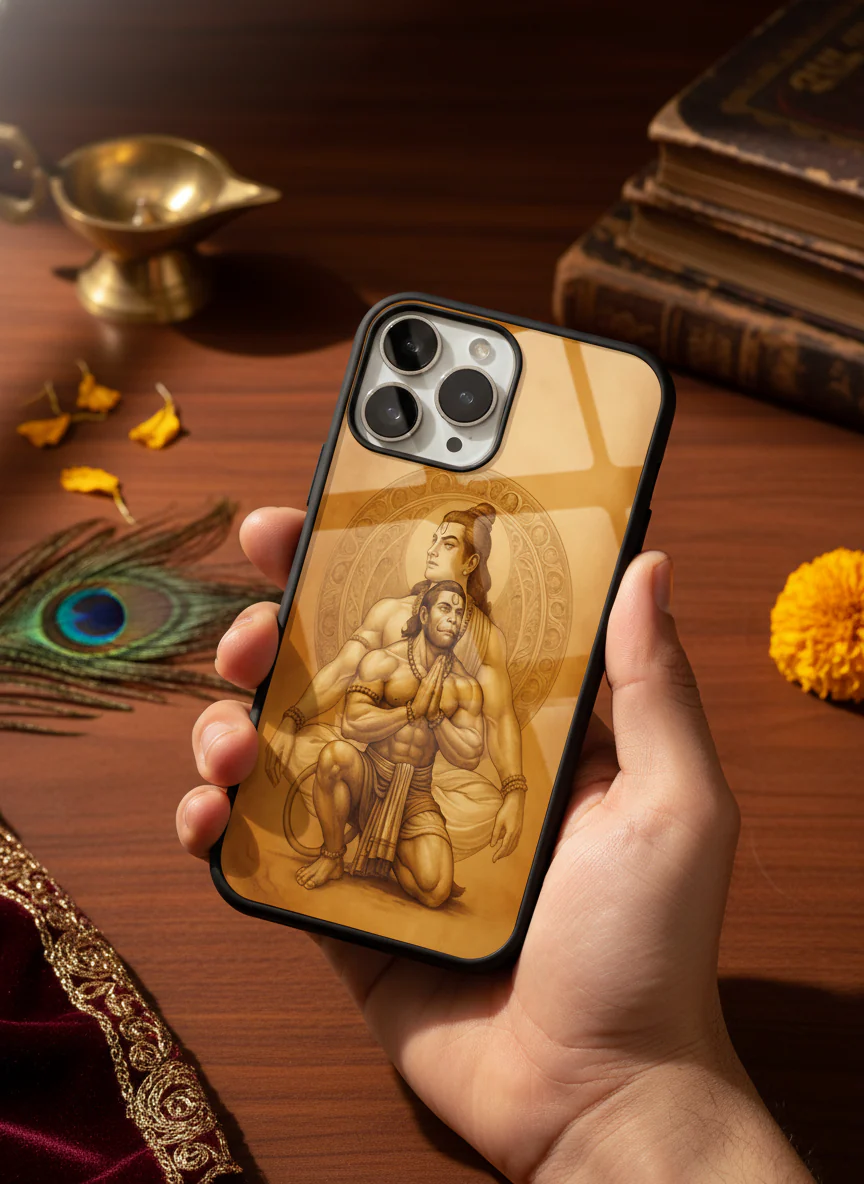 Bhakti Eternal Premium Glass Back Cover For iPhone 11-17 Models - Image 3
