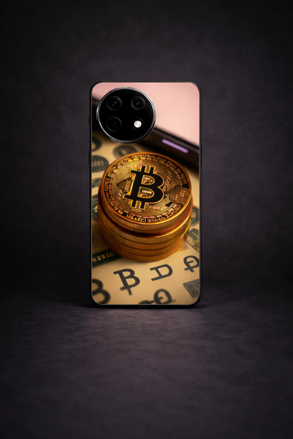 Bitcoin Blaze Premium Glass Back Cover For One Plus 13, 12, 11, 10, Nord Series - Image 5