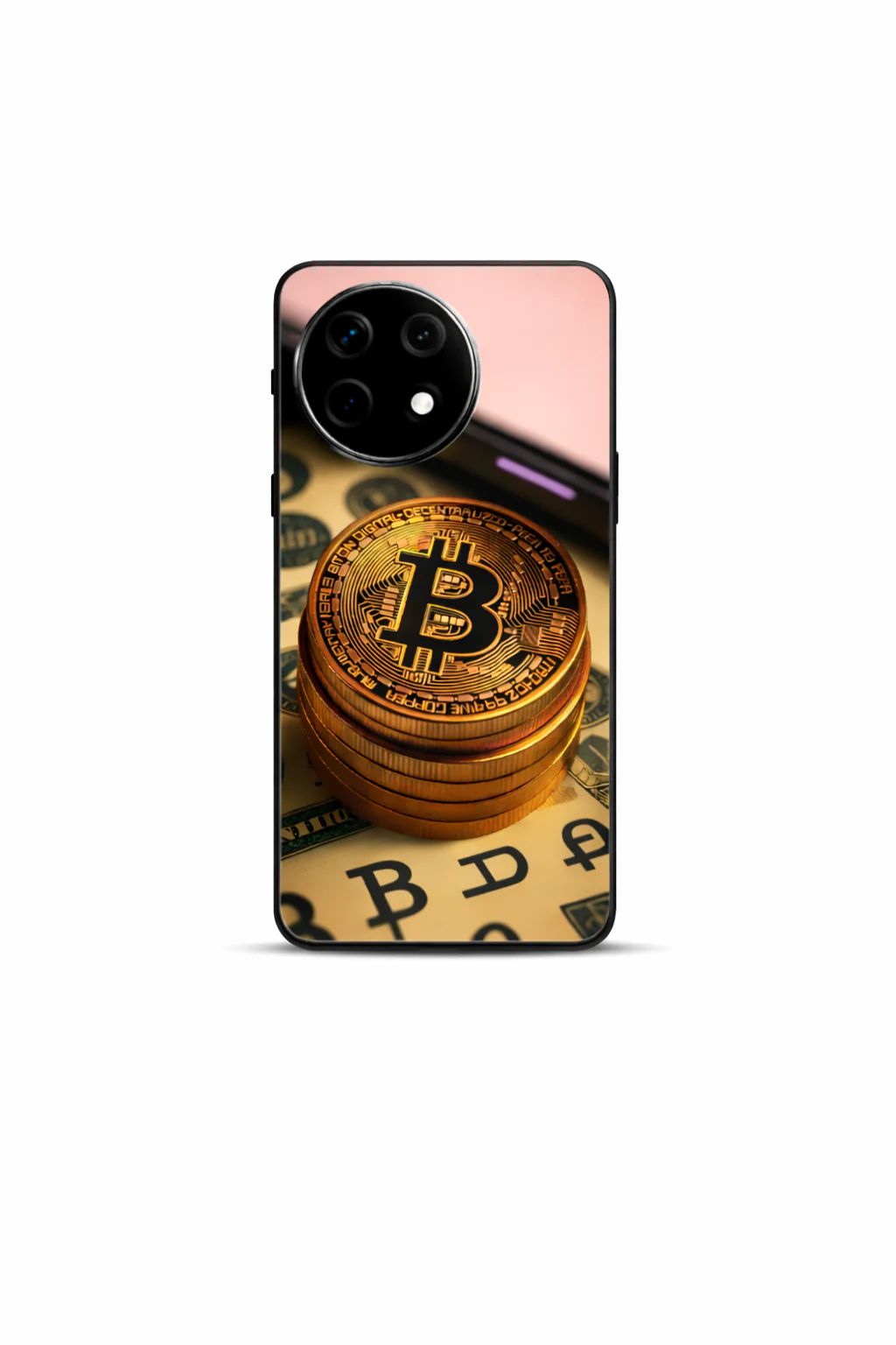 Bitcoin Blaze Premium Glass Back Cover For One Plus 13, 12, 11, 10, Nord Series - Image 6