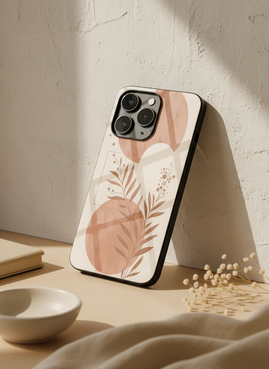Blush Harmon Premium Glass Back Cover For iPhone 11-17 Models - Image 3