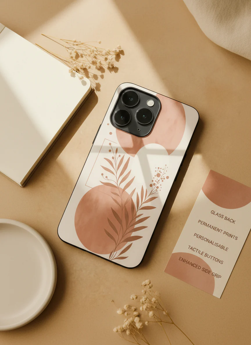 Blush Harmon Premium Glass Back Cover For iPhone 11-17 Models - Image 6