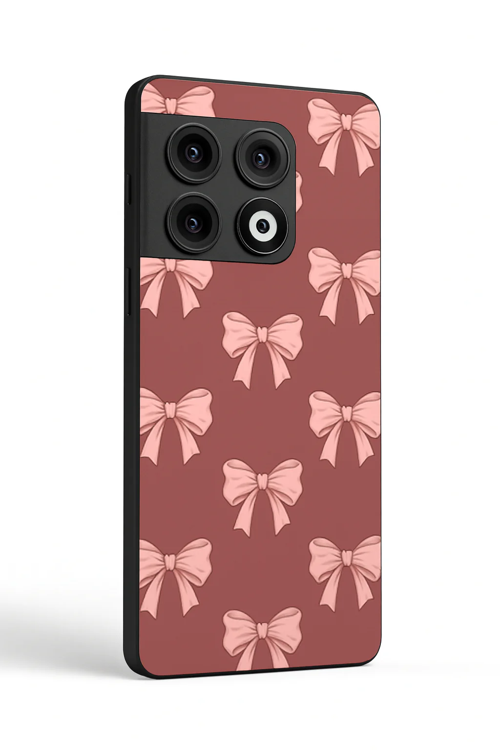 Blush Knots Premium Glass Back Cover For One Plus 13, 12, 11, 10, Nord Series - Image 3