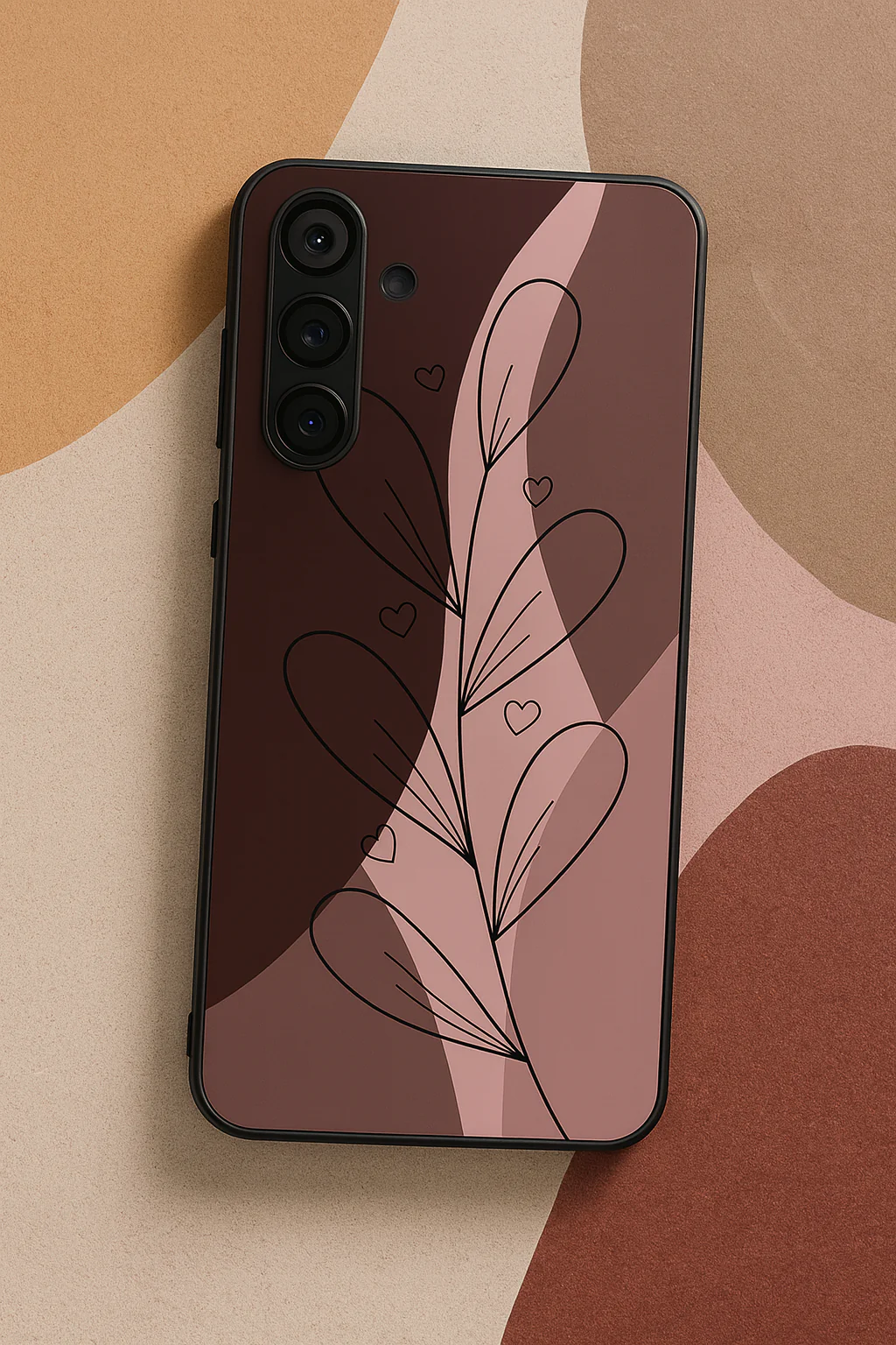 Blushing Petals Premium Glass Back Cover For Galaxy S, A, M & F Series - Image 7