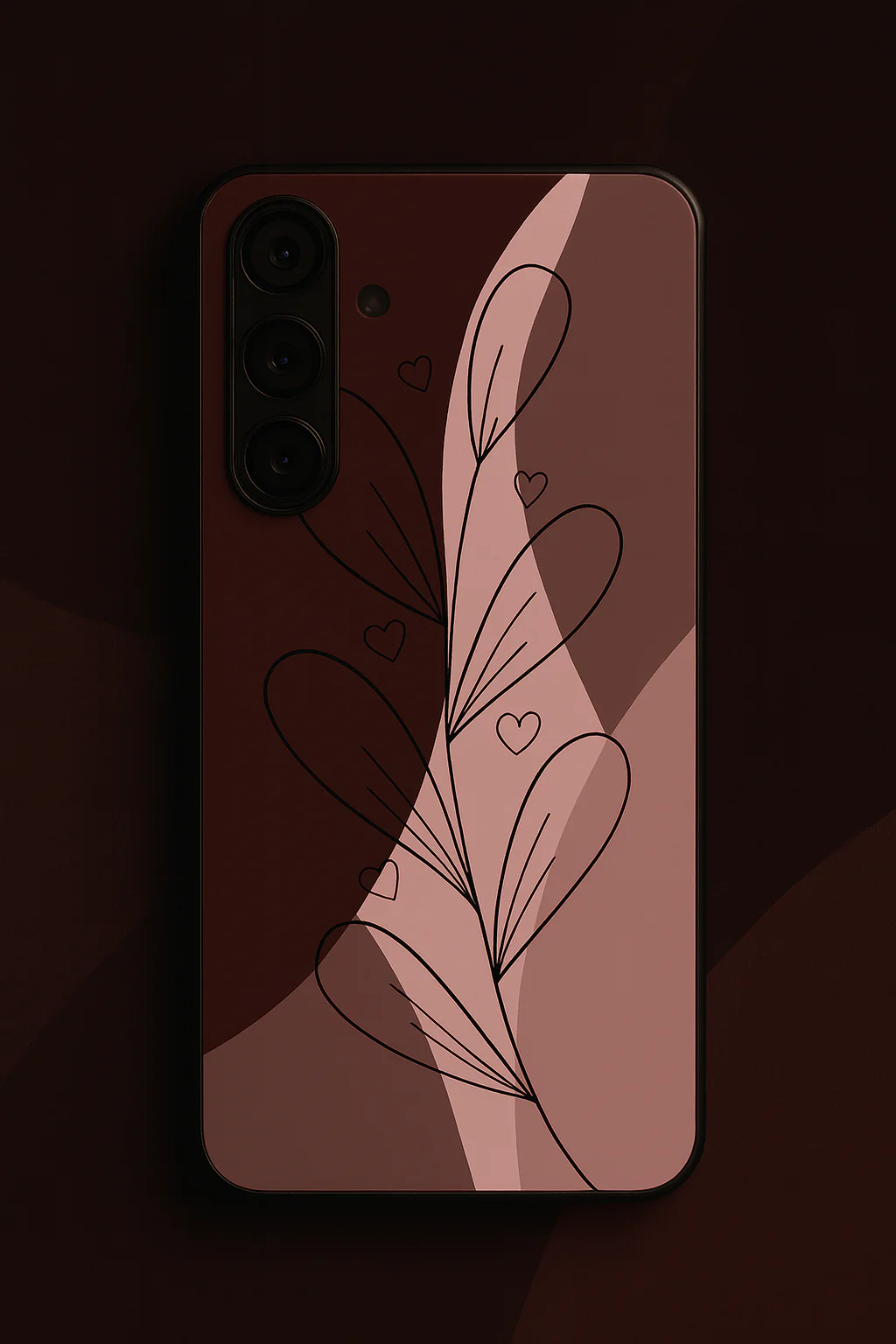 Blushing Petals Premium Glass Back Cover For Galaxy S, A, M & F Series - Image 8