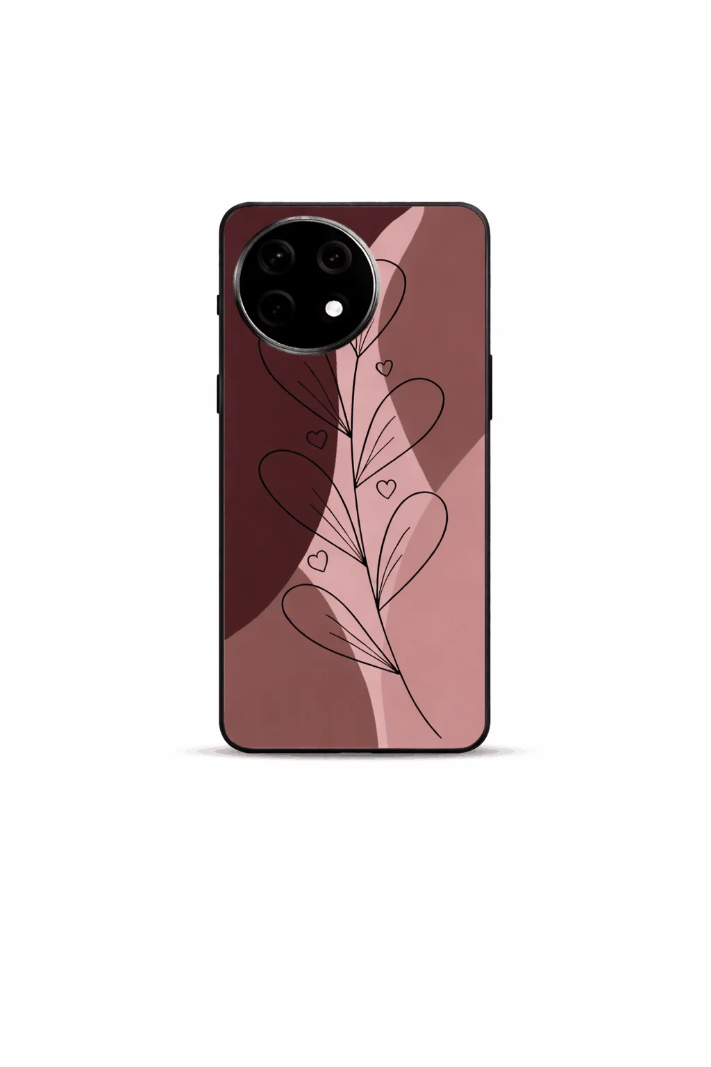 Blushing Petals Premium Glass Back Cover For One Plus 13, 12, 11, 10, Nord Series - Image 3