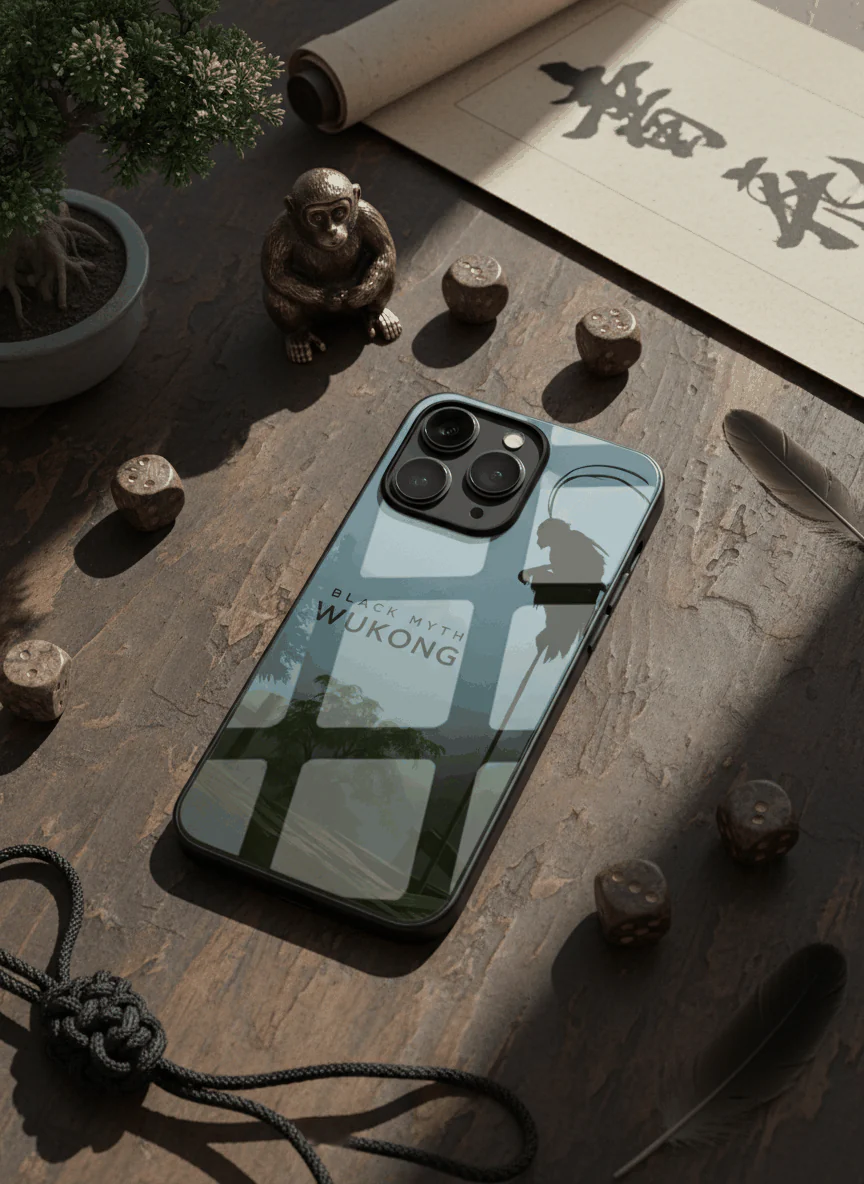 BMW -Black Myth Wukong Premium Glass Back Cover iPhone 11-17 Models - Image 5