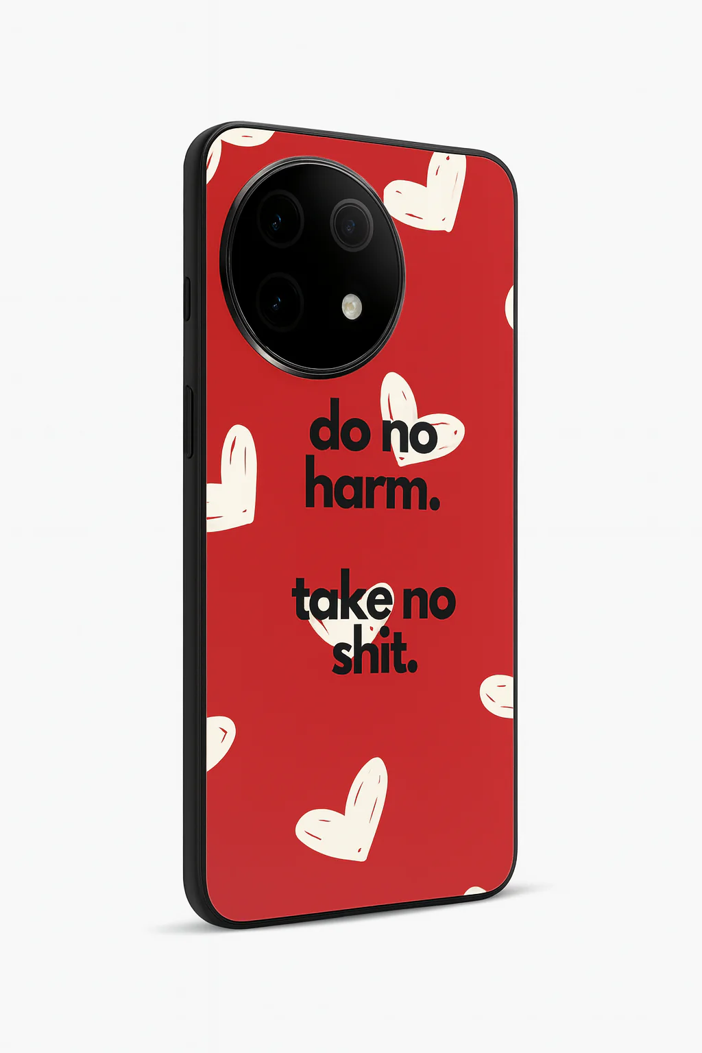 Bold Heart Premium Glass Back Cover For One Plus 13, 12, 11, 10, Nord Series - Image 3