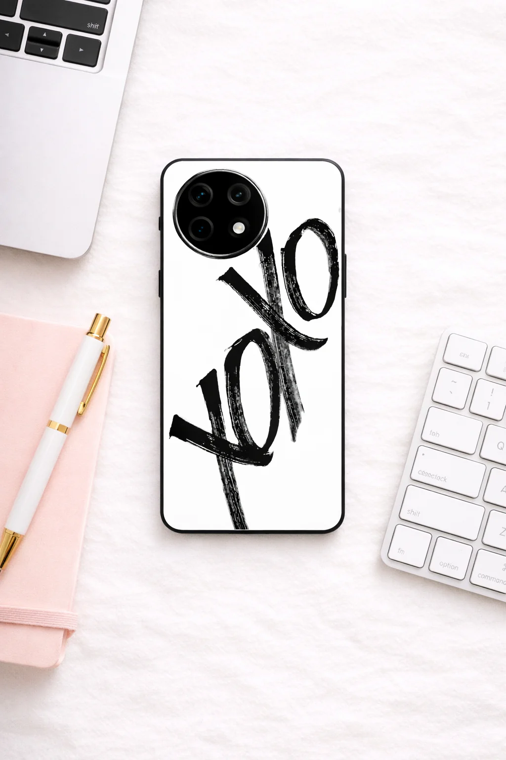 Bold XOXO Premium Glass Back Cover For One Plus 13, 12, 11, 10, Nord Series