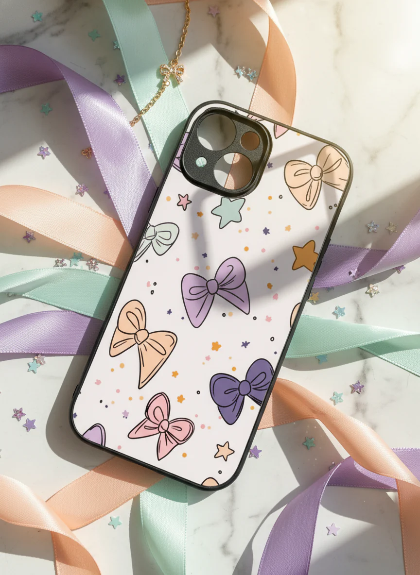 Bow Babe Premium Glass Back Cover For iPhone 11-17 Models - Image 9