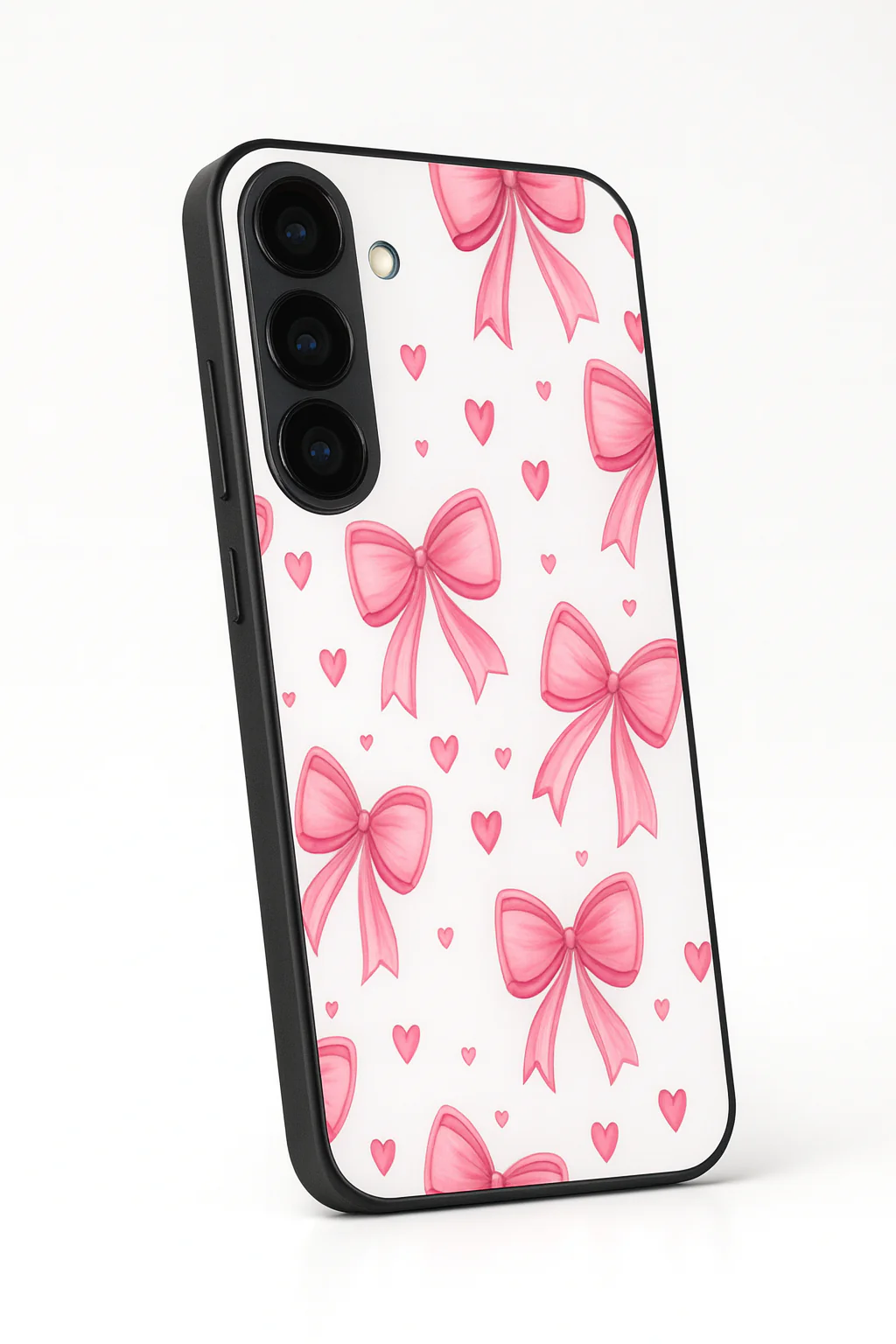Bow Bliss Premium Glass Back Cover For Galaxy S, A, M & F Series - Image 6