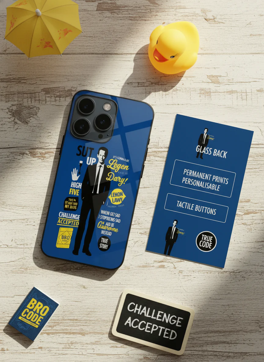 HIMYM Bro Code Case Premium Glass Back Cover For iPhone 11-17 Models - Image 7