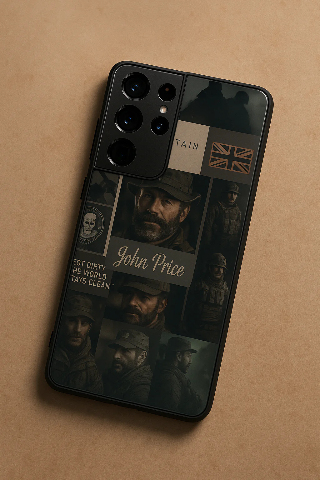 Captain's Creed Premium Glass Back Cover For Galaxy S, A, M & F Series - Image 2