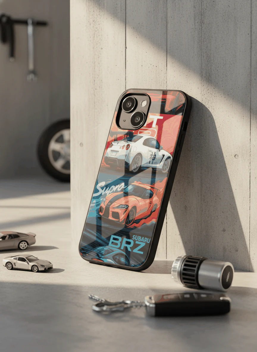 Car Lover Premium Glass Back Cover For iPhone 11-17 Models - Image 10