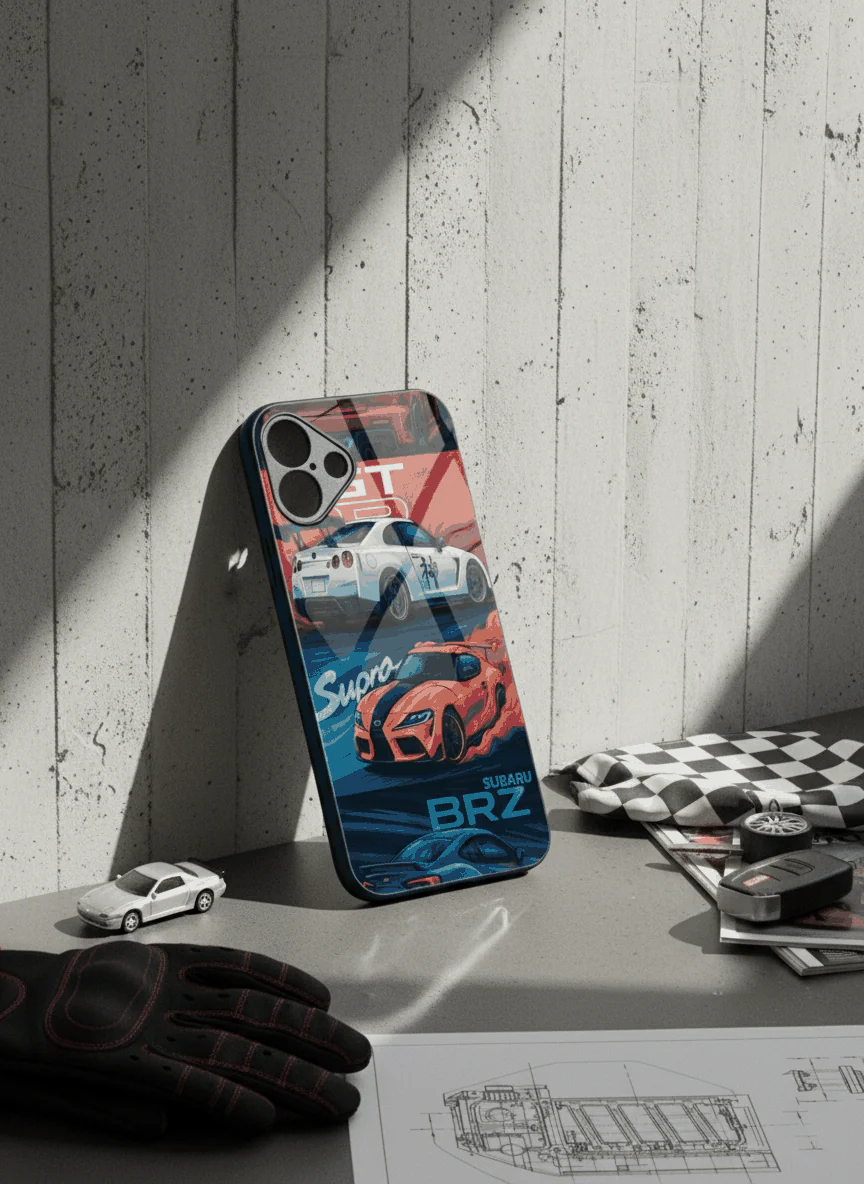 Car Lover Premium Glass Back Cover For iPhone 11-17 Models - Image 8