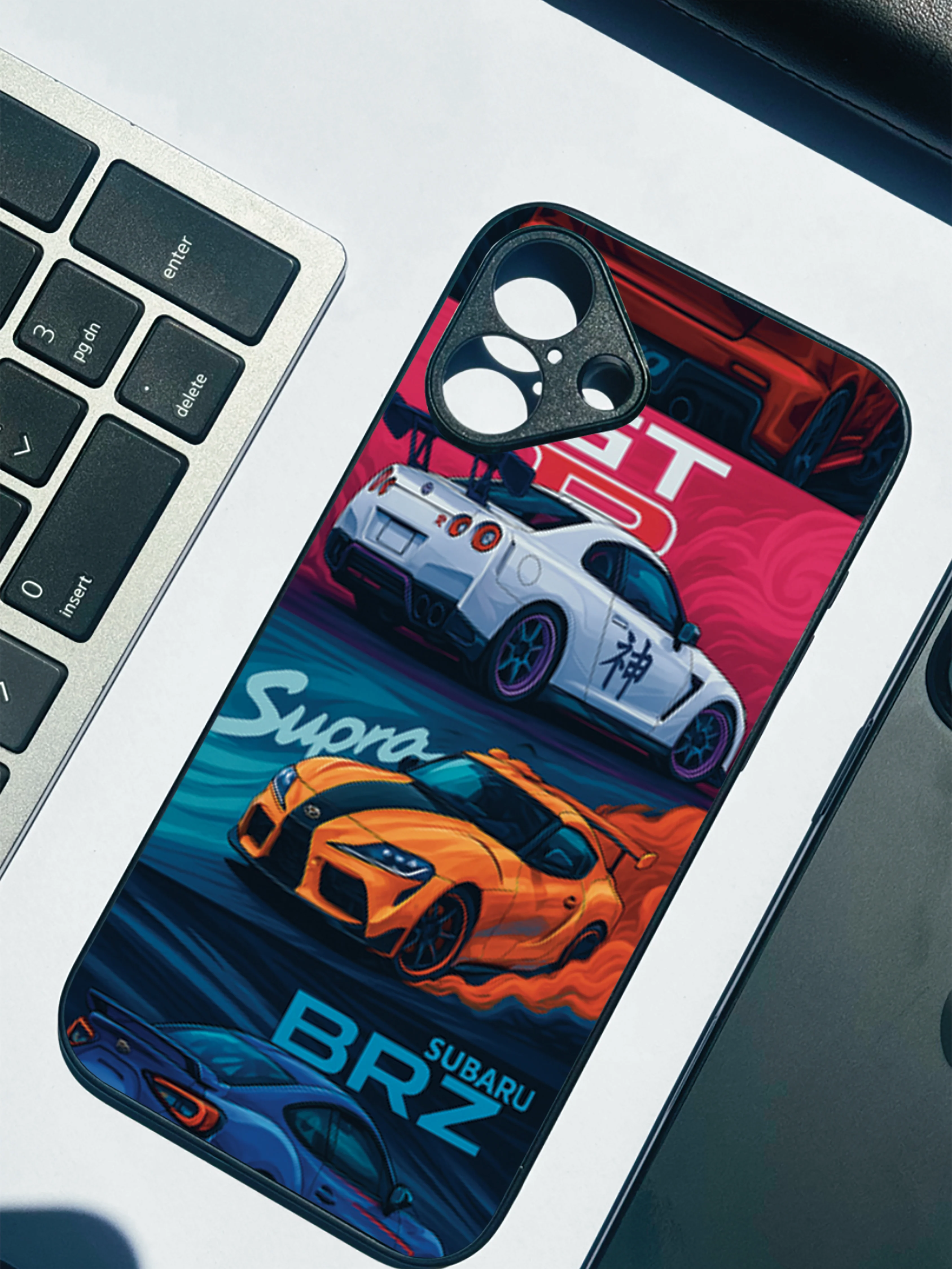 Car lover Premium Glass Back Cover For iPhone 11-17 Models - Image 8