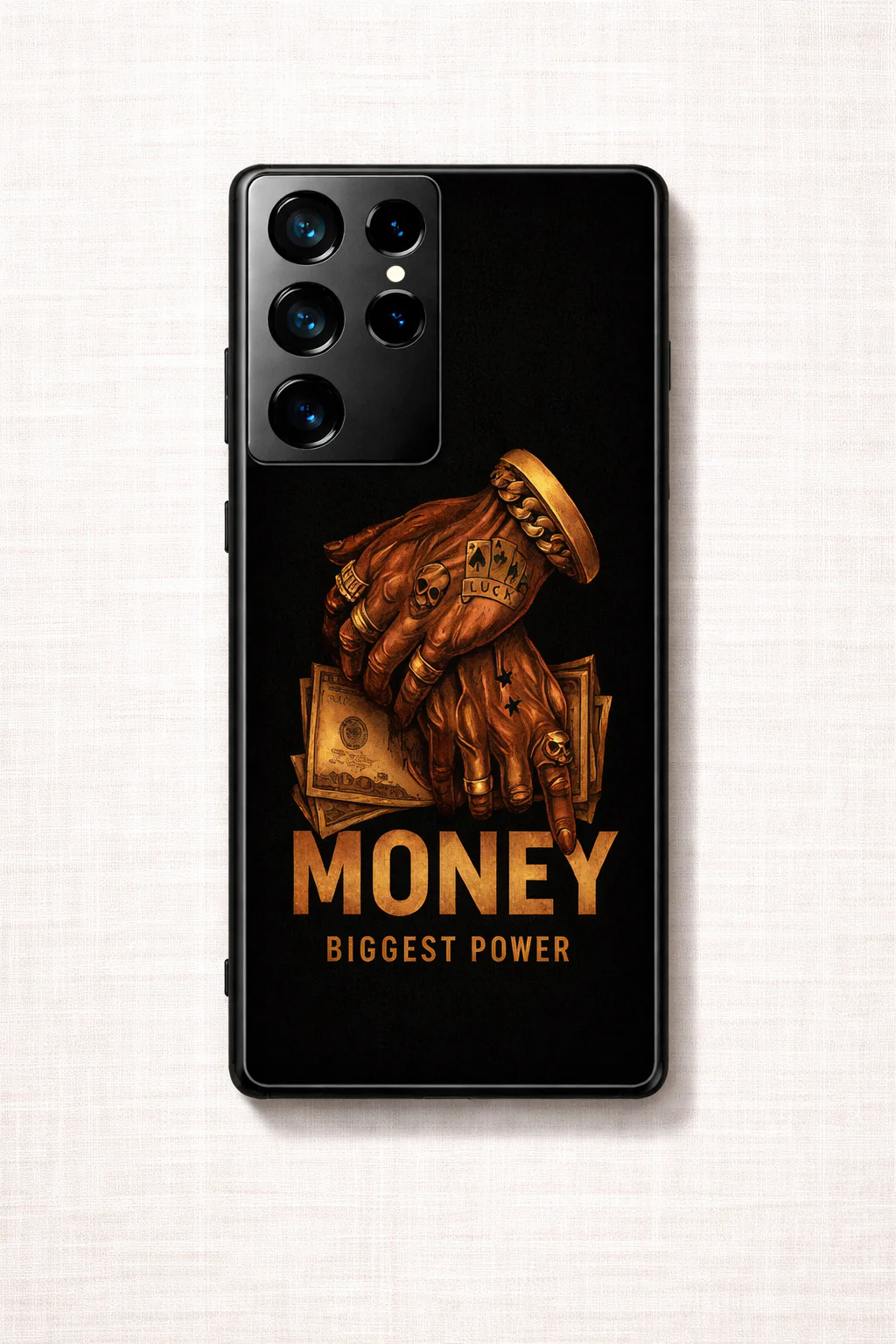 Cash Command Premium Glass Back Cover For Galaxy S, A, M & F Series - Image 2