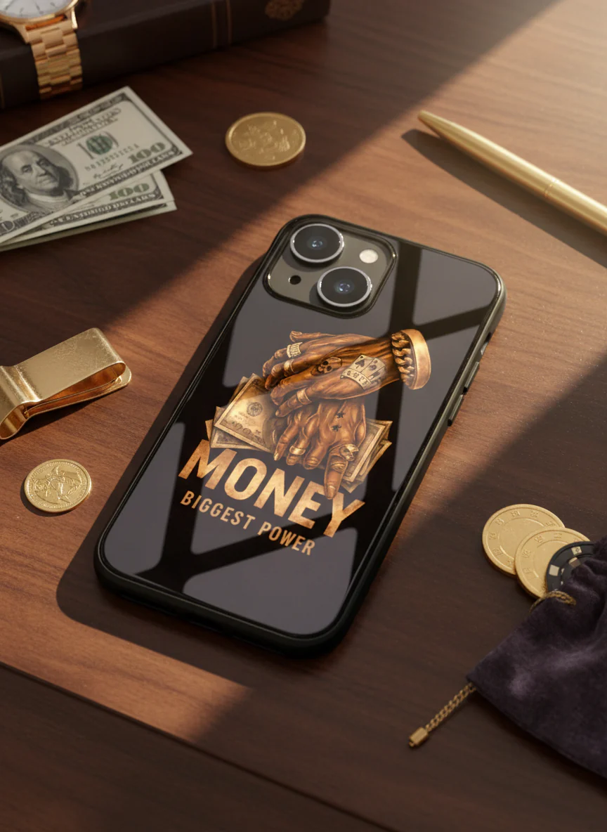 Cash Command Premium Glass Back Cover For iPhone 11-17 Models - Image 13