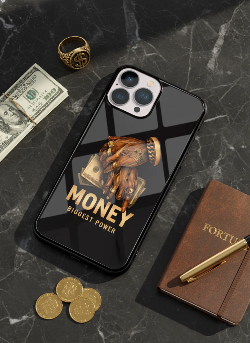 Cash Command Premium Glass Back Cover For iPhone 11-17 Models - Image 2