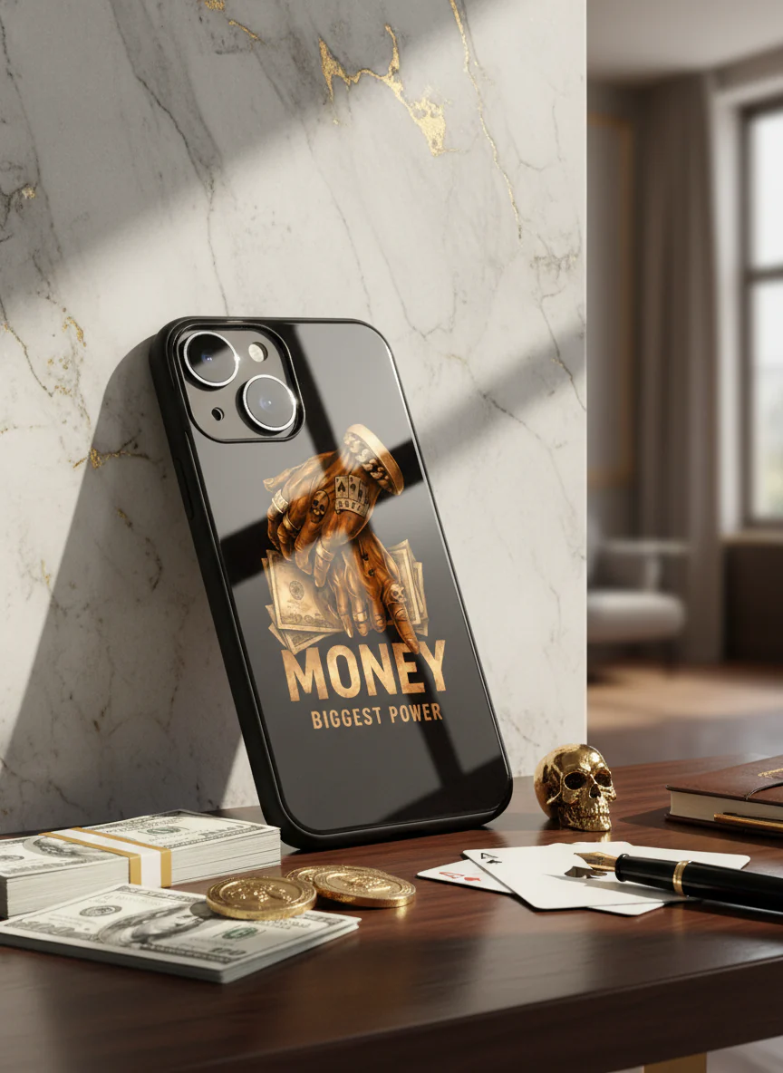 Cash Command Premium Glass Back Cover For iPhone 11-17 Models - Image 3