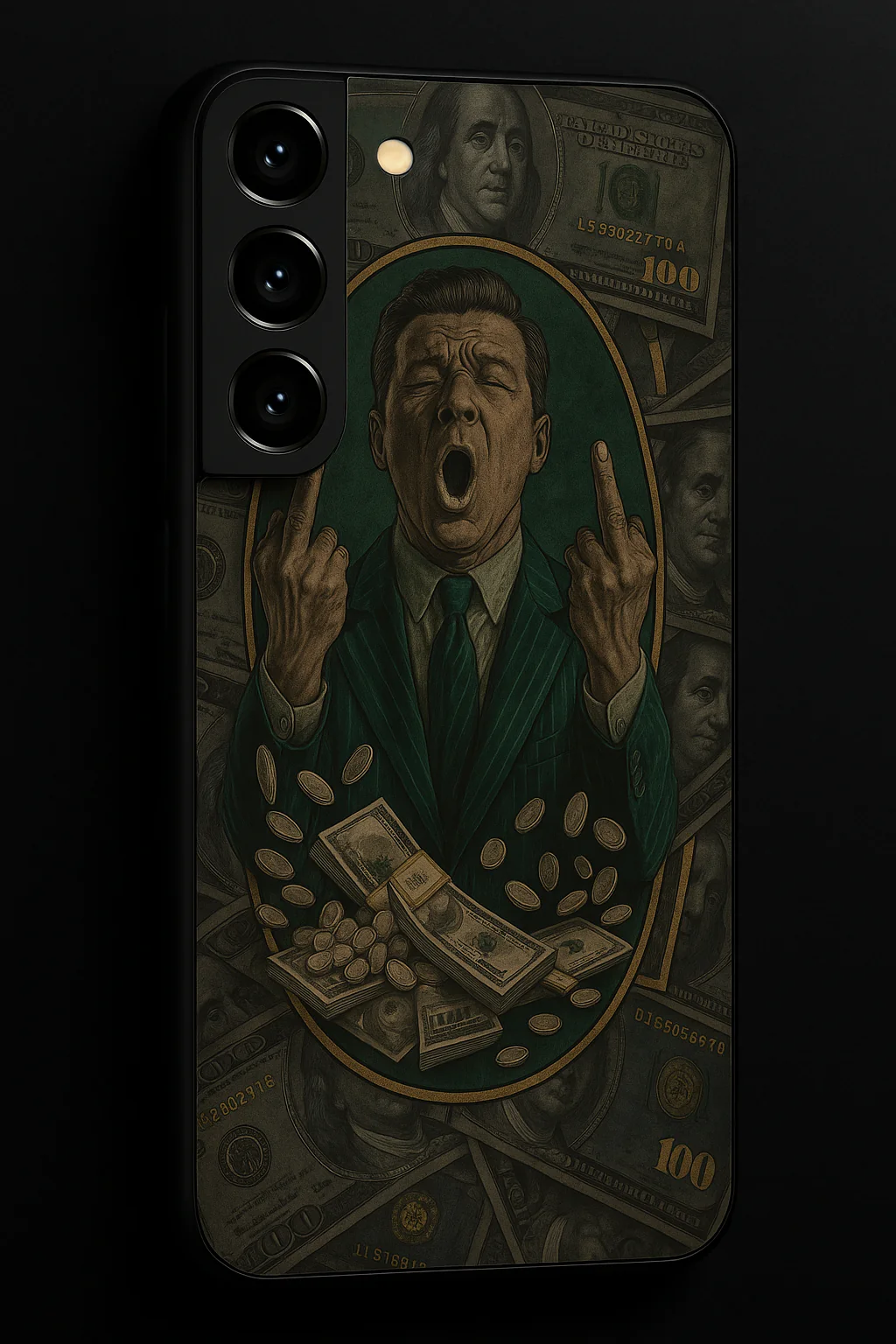 Cash Over Premium Glass Back Cover For Galaxy S, A, M & F Series - Image 7