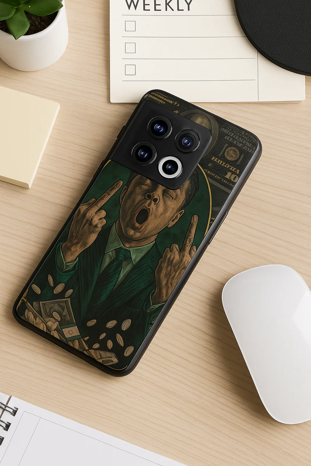 Cash Over Premium Glass Back Cover For One Plus 13, 12, 11, 10, Nord Series - Image 4