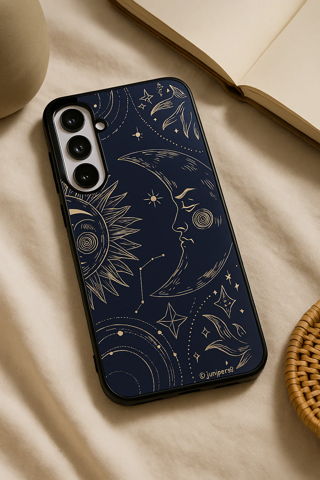 Celestial Dreams Premium Glass Back Cover For Galaxy S, A, M & F Series - Image 4
