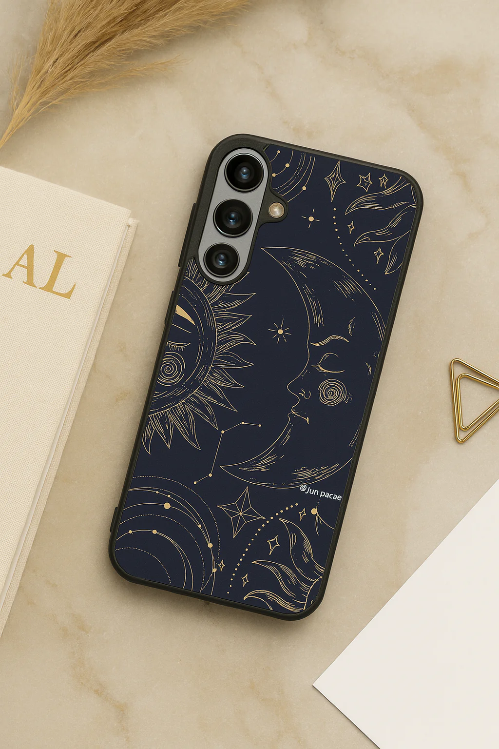 Celestial Dreams Premium Glass Back Cover For Galaxy S, A, M & F Series - Image 5