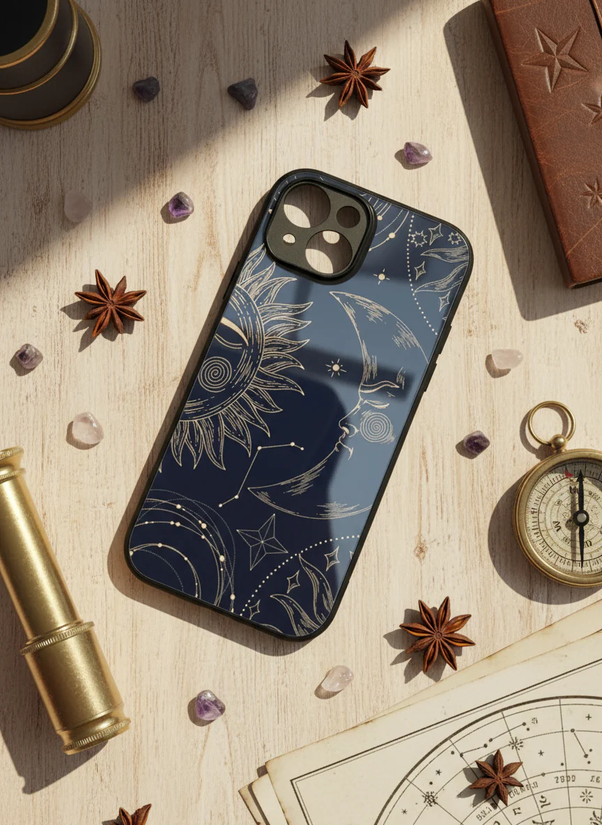 Celestial Dreams Premium Glass Back Cover For iPhone 11-17 Models - Image 10