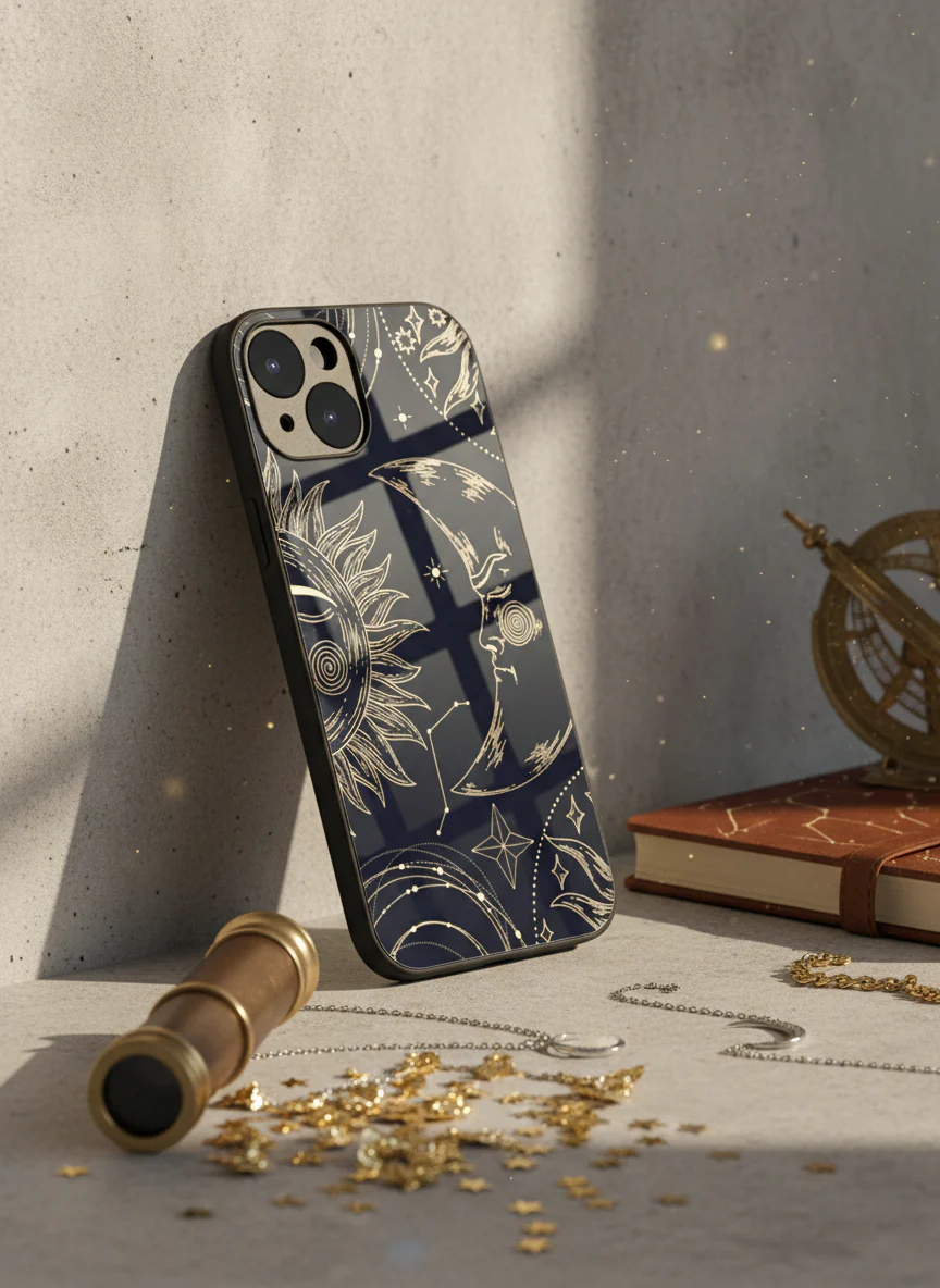 Celestial Dreams Premium Glass Back Cover For iPhone 11-17 Models - Image 5