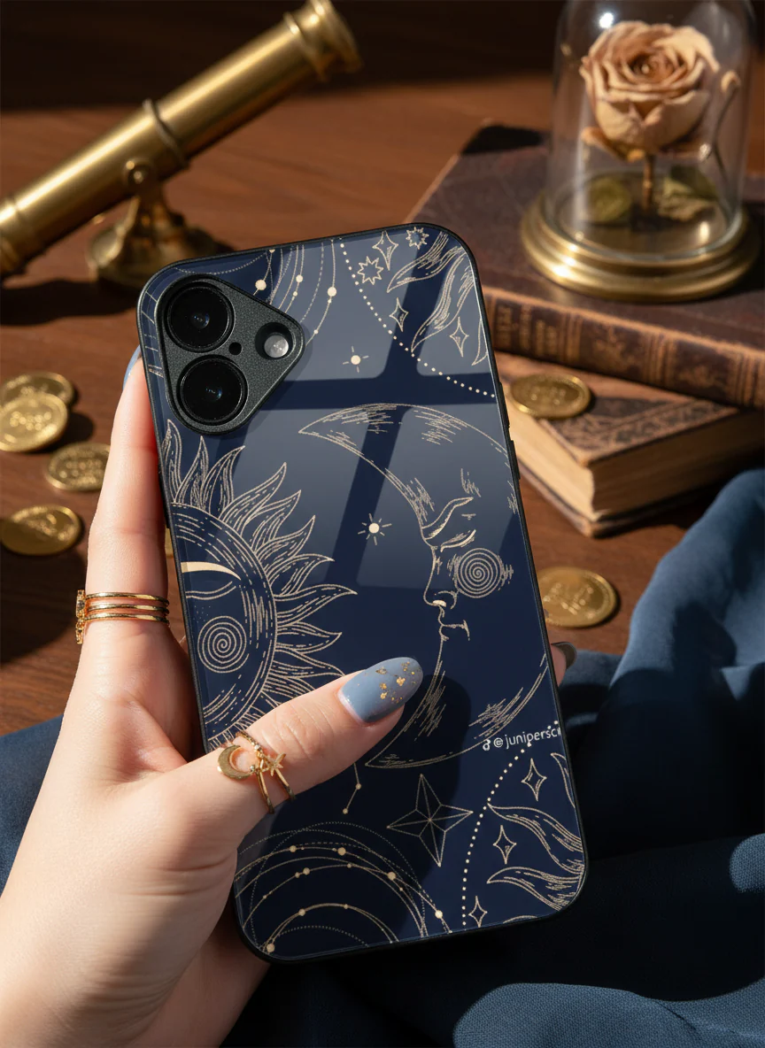 Celestial Dreams Premium Glass Back Cover For iPhone 11-17 Models - Image 6