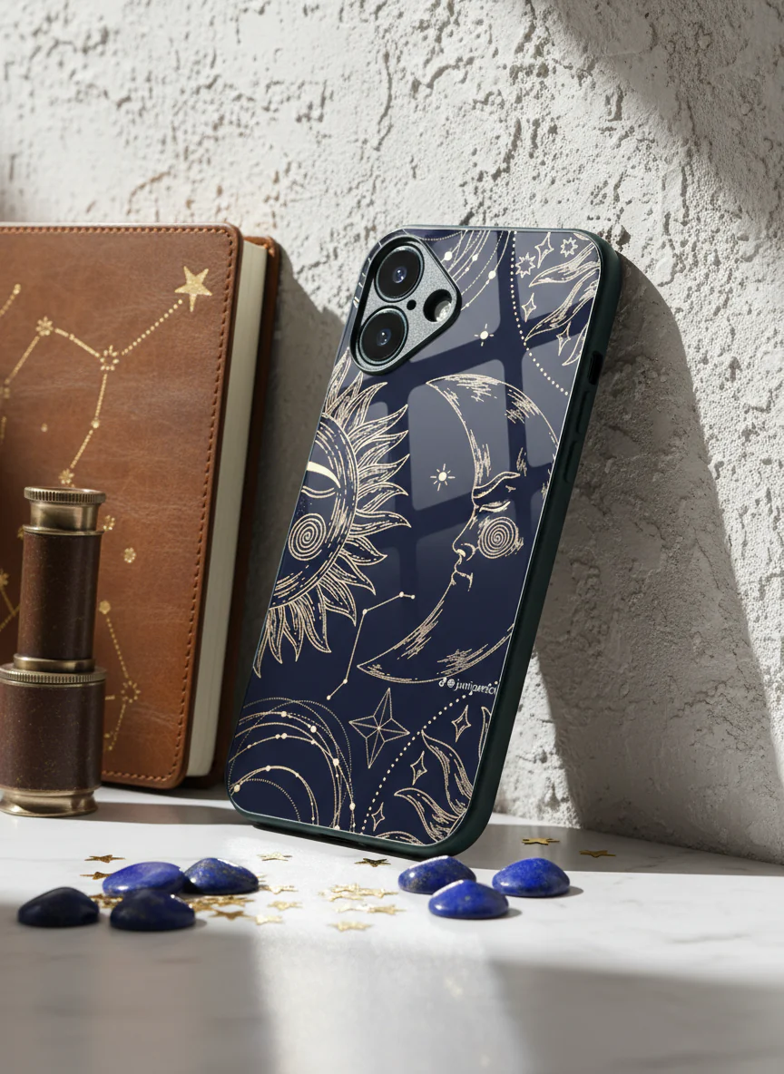 Celestial Dreams Premium Glass Back Cover For iPhone 11-17 Models - Image 8